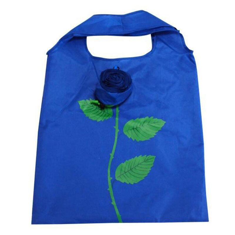 Multi-สี Rose Flower Eco กระเป๋าพับช้อปปิ้งร้านขายของชำกระเป๋าผลไม้กระเป๋าช็อปปิ้งกระเป๋าขนาดใหญ่ความ...