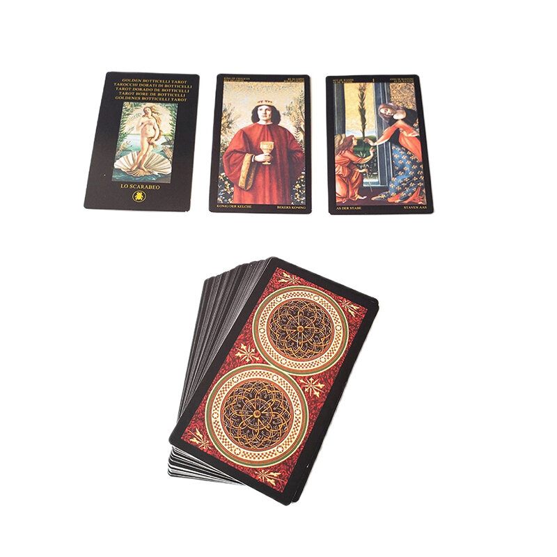 Novo original venda quente hd cavaleiro tarô cartão completo inglês magia adivinhação destino jogo de cartas