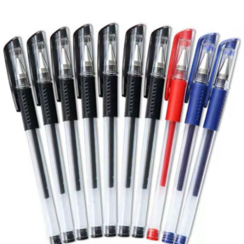 2/4/6/8/10 Pcs Rood Blauw Zwarte Inkt Gel Pen 0.5Mm Schrijven Neutrale Pennen Student school Kantoorbenodigdheden Briefpapier Tool Gel Pennen
