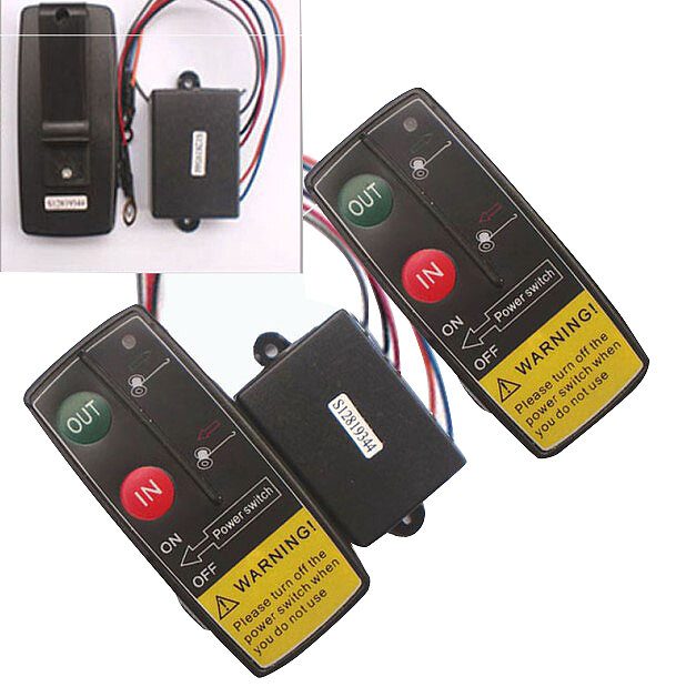 50Ft Auto Wireless Console Winch Remote Control Car Manual Transmitter Button Console For Car Atv Suv Truck