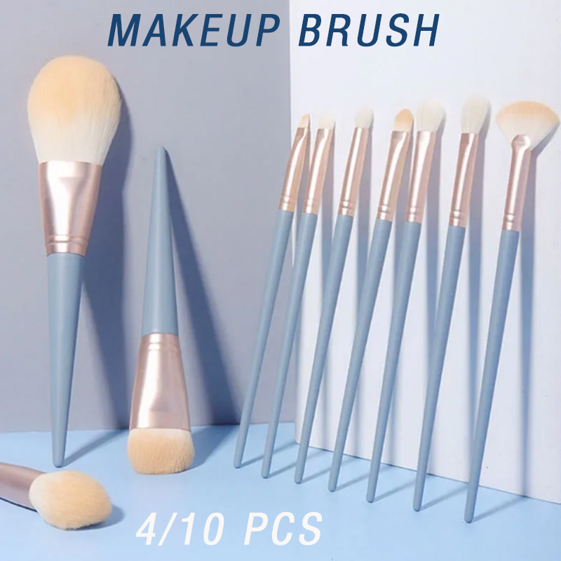 13 PCS Makeup Brush Soft Hair Set Brush Loose Powder Repairing Brush Blue Makeup Brush Lady Professional Makeup Tool