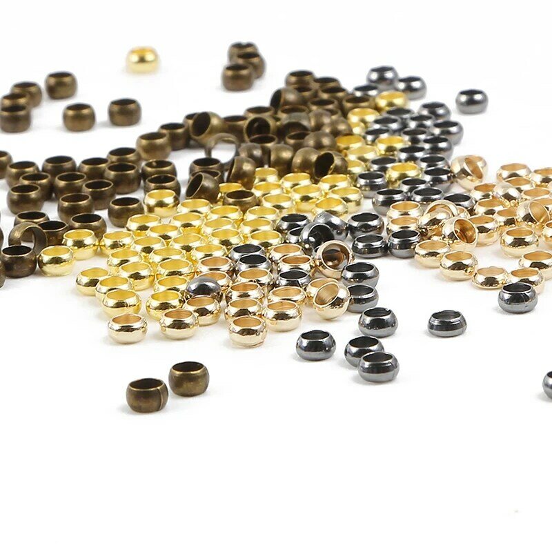 Contas de joias 2mm 2.5mm 3mm, seleção de 6 cores para joias, bolas suaves para fazer joias, acessórios diy, atacado