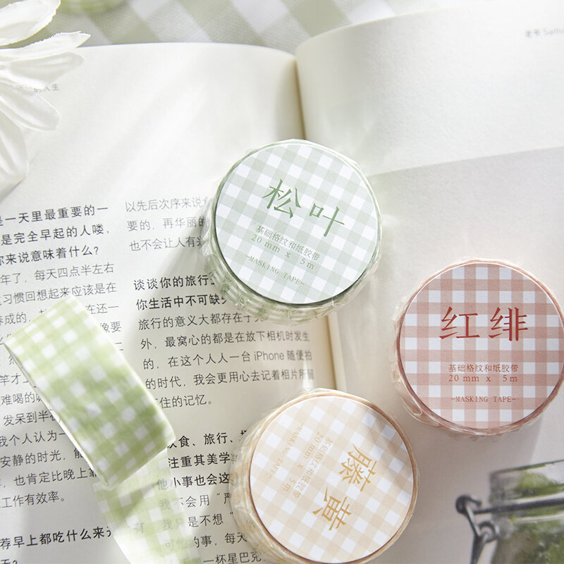 Basic Rooster Serie Journal Washi Masking Tape Decoratieve Zout Eenvoudige Plakband Diy Scrapbooking Sticker Label Briefpapier