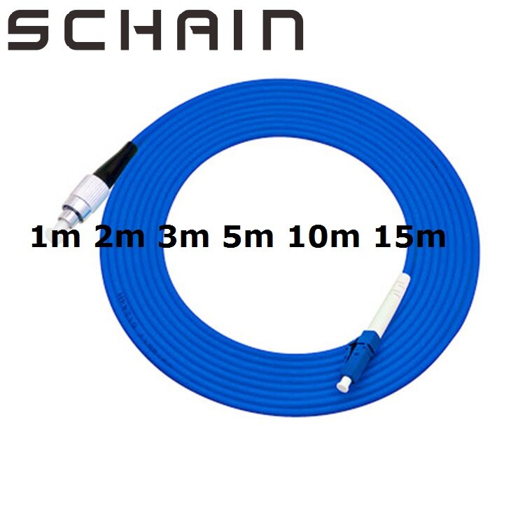 Cable de parche de Fibra óptica de PVC, Cable blindado de 1m a 15m, Ftth, FC, LC, UPC