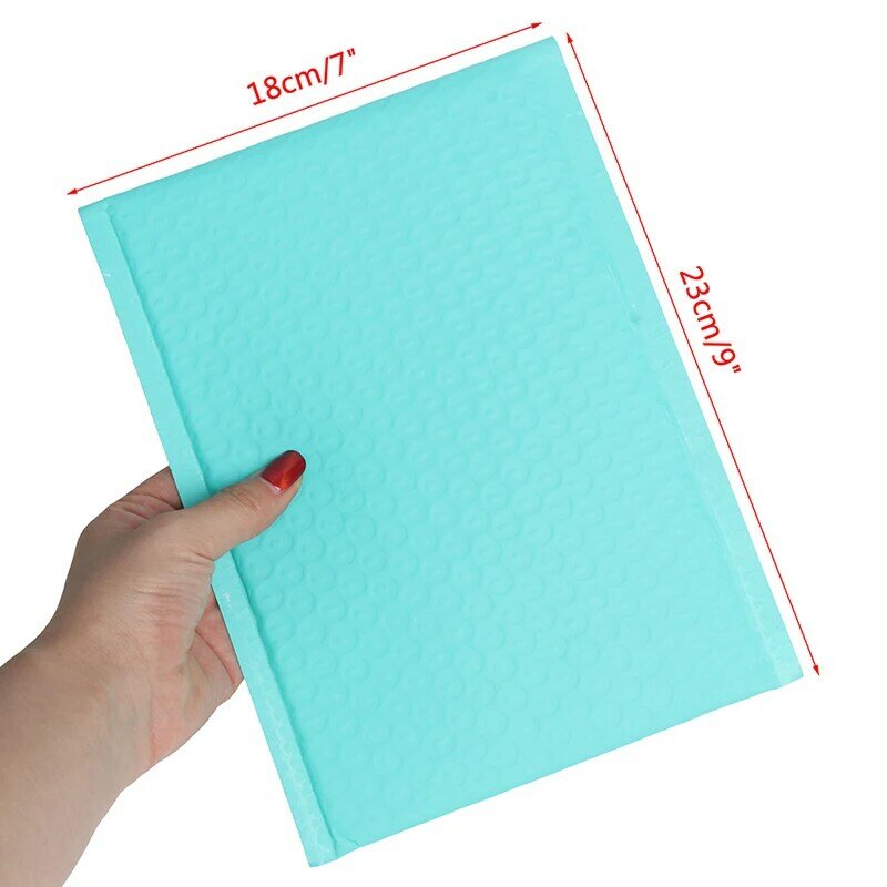 10pcs 180x230mm Usable space Teal Poly bubble Mailer envelopes padded Mailing Bag Self Sealing Packing Bags High Quality New