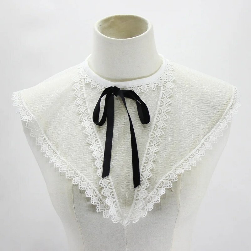 Gilet en tissu creux à points dans le Camisole, décoration de faux col détachable pour femme, nouvelle chemise d'été, livraison gratuite