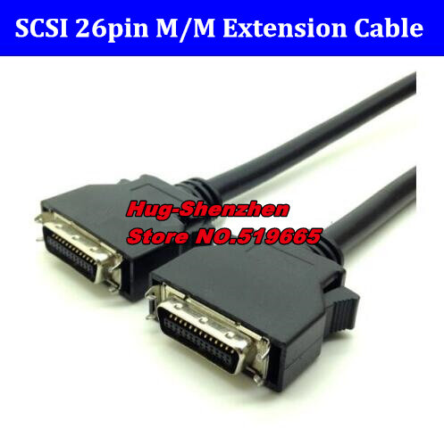 SCSI26-Terminal de señal SCSI 26 macho a macho, conector adaptador de fecha, Cable tipo CN, línea de tarjeta de captura