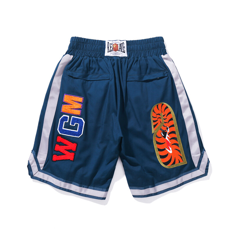 Readymade x bape shorts streetwear battlefield estilo militar praia shorts cor wgm impertinente tigre impressão cintura elástica shorts
