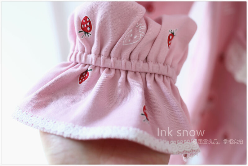 봄 가을 한국 면 수유 입 초대형 출산 잠옷 모유 수유 세트 홈웨어 여성