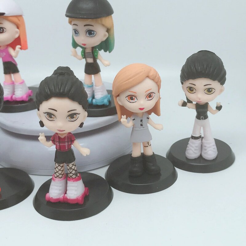 Bangtan girl Groups Doll Model Cute Anime Figure Character KPOP Star Idol Mini Figures Christmas Birthday Gift Toys For Children