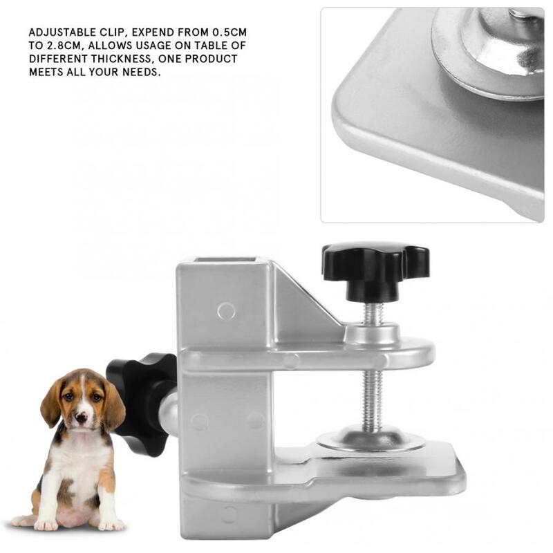 Pet Dog Products Pet Grooming Table Clamp-on Accessory Aluminium Alloy Fixture Fixation Clip Puppy Small Dogs Accessories