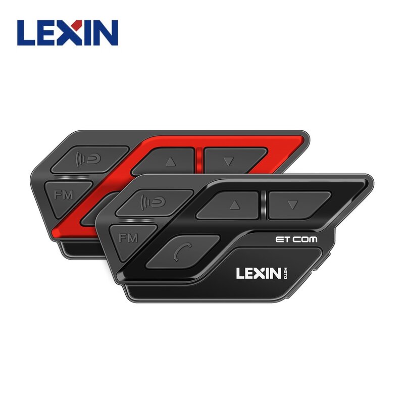 Lexin-intercomunicador etcom para moto rcycle, con Bluetooth, impermeable, para casco de 2 conductores, accesorios para MOTO