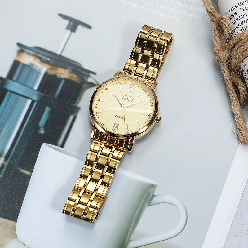 New Golden นาฬิกานาฬิกาผู้หญิงควอตซ์ Lover ของขวัญนาฬิกาข้อมือแบรนด์หรูชายหญิงนาฬิกากันน้ำ Reloj Mujer 2021