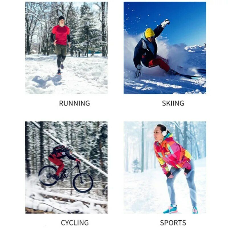 Thicken ขนแกะหมวก Unisex ฤดูหนาวยุทธวิธี Skullcap กีฬากลางแจ้งสกีขี่จักรยาน Windproof หมวก