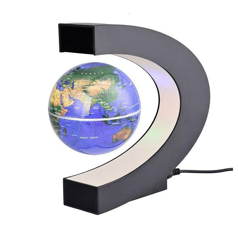 Schwimm Magnetic Levitation Globus FÜHRTE Welt Karte Elektronische Anti-schwerkraft Lampe Neuheit Ball Licht Hause Dekoration Geburtstag Geschenke