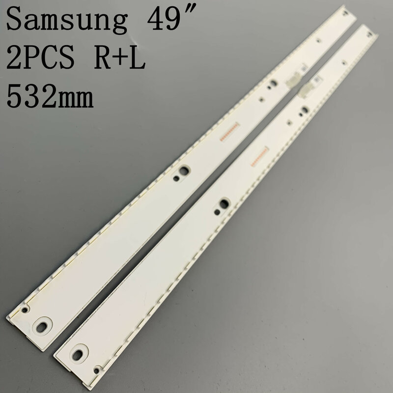 Светодиодная лента для подсветки для Samsung UE49KU6500, UE49MU6450, UE49MU6500, Φ 39674A, 39672A, 39882A, 39880A, 1 комплект = 2 шт.