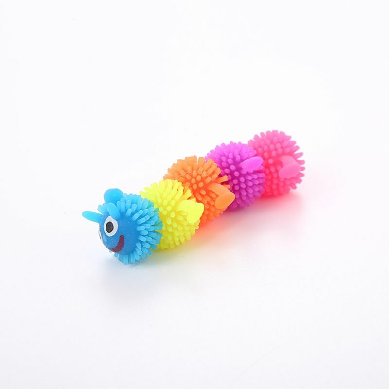 Cat Toys Funny Simulation Caterpillar Rubber Puppy Tidy Home Chew Toy Fidget Supplies Pet Product Kitten Accessories Kitty