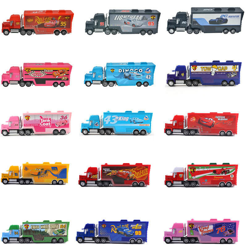 Модели автомобилей Литые Disney Pixar «тачки 3», Молния Маккуин, Мак, дядюшка, грузовик, 1:55, подарок на Новый год, день рождения