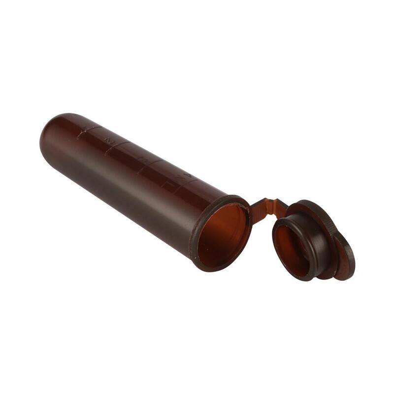 10 Pcs Plastic 5ml Brown Centrifuge Test Tube with scale Snap Cap Round Bottom Sample Vial Container Laboratory Analysis Tube