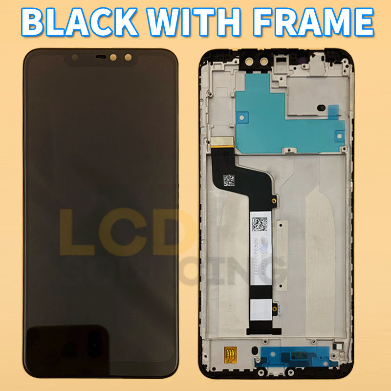 6.26" LCD For Xiaomi Redmi Note 6 Pro LCD Display Touch Screen Digitizer Assembly + Frame For Redmi Note 6 Pro Display Replace