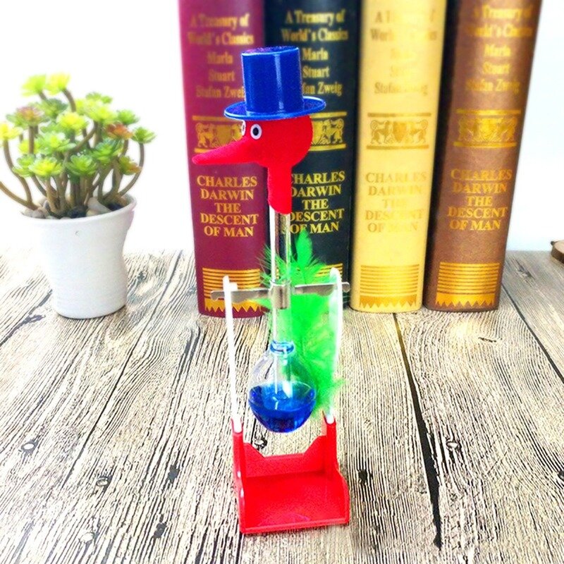Creatieve Non-Stop Vloeibare Drinken Glas Lucky Vogel Eend Bobbing Magic Prank Speelgoed Leren Ze Natuurkunde Milieuvriendelijke En Veilige