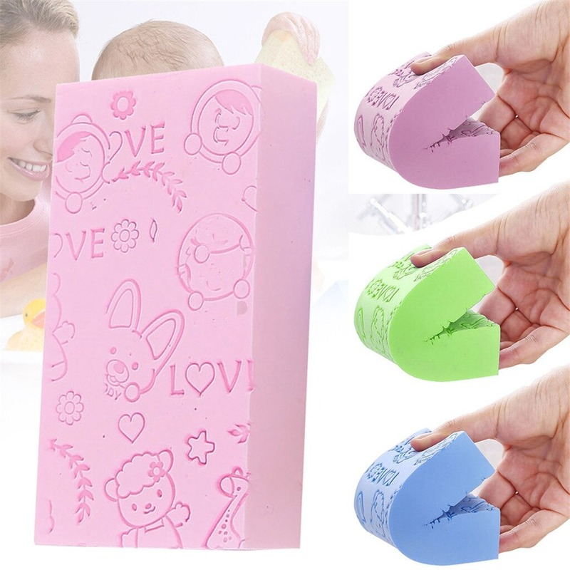 1 Uds magia esponja de baño de esponja de ducha corporal exfoliante esponja masaje limpieza baño herramientas de baño para niños adultos