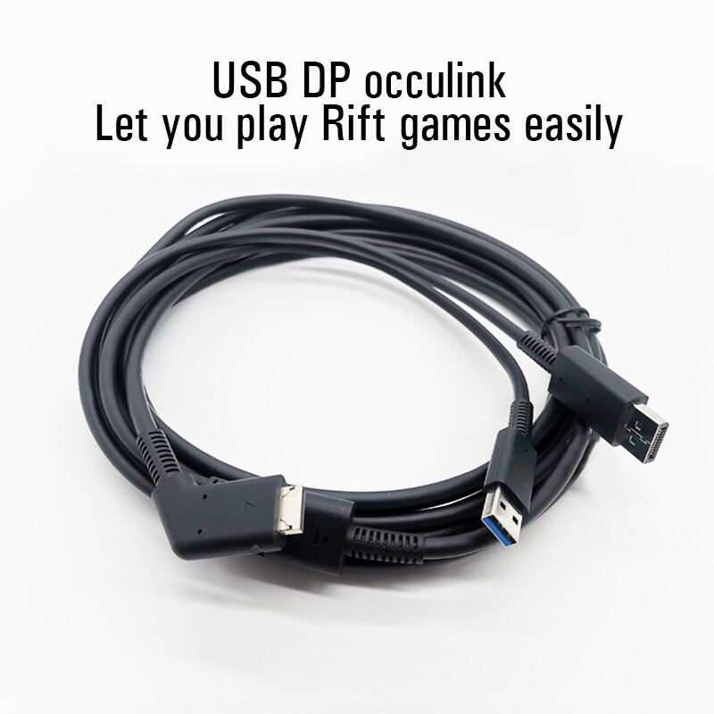 Nowy zamienny kabel VR do Oculus Rift S Cable VR Link Cord16FT przedłużenie złącza do gier DP Usb VR kask akcesoria kabel 5m