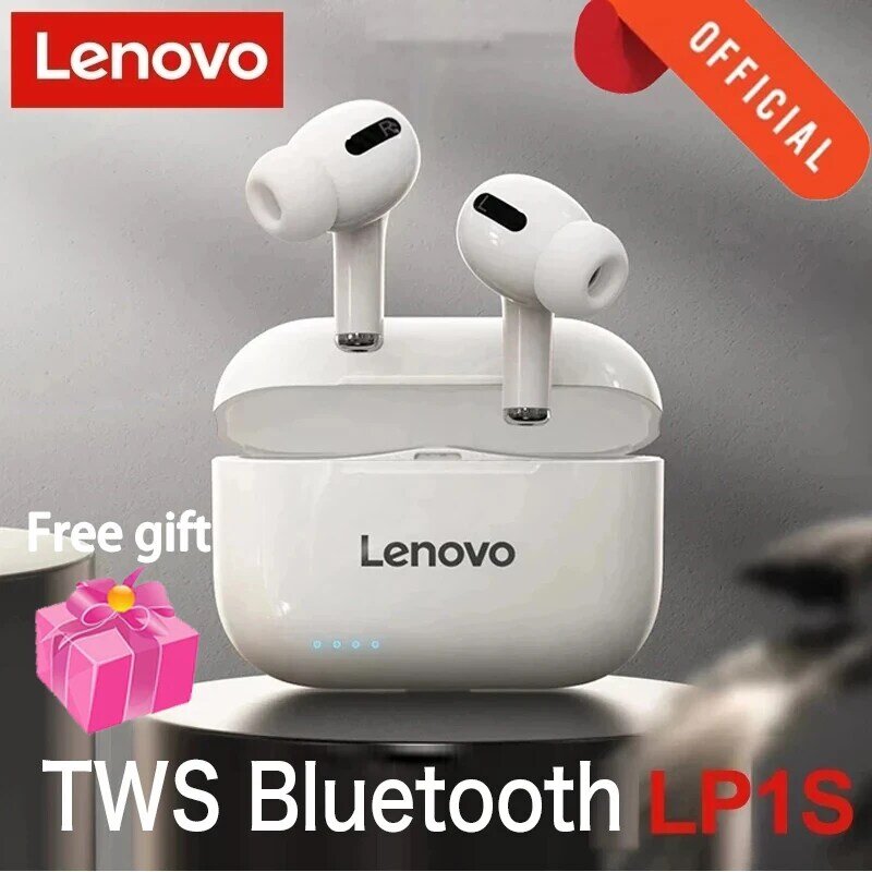 Lenovo LP1S TWS auricolare Bluetooth sport cuffie Wireless auricolari Stereo musica HiFi con microfono LP1 S per Smartphone Android IOS