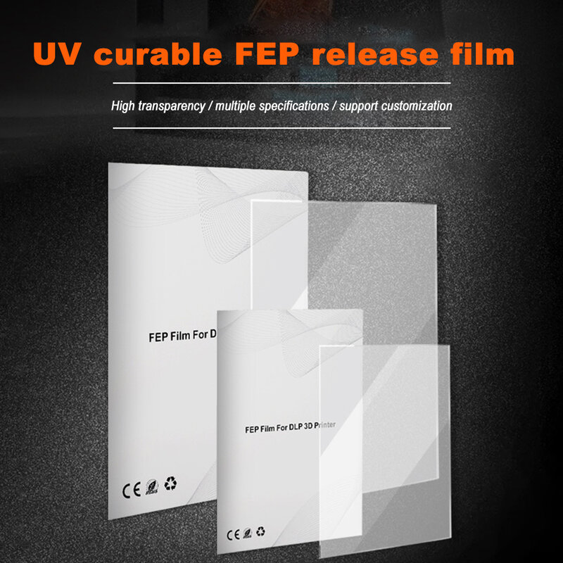 Lembaran Film Rilis FEP 0.1Mm untuk Creality Ender Photon DLP 3D Bagian Printer DLP 3/3 Pro/3 V2/5/5 Plus/Ender 5 Pro CR-10 3D
