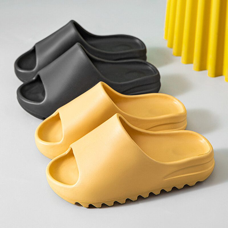 Trend piattaforma spessa tacco pantofole EVA donna morbida suola elastica scivoli esterni copertura piedi accoglienti novità scarpe donna donna 2021