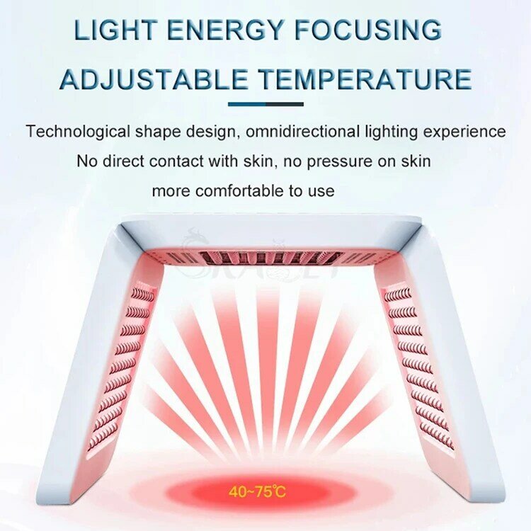 Heißesten PDT Gesichts Maske Faltbare Spray Therapie Gesicht Lampe LED Photon Haut Verjüngung Salon Heimgebrauch Hautpflege