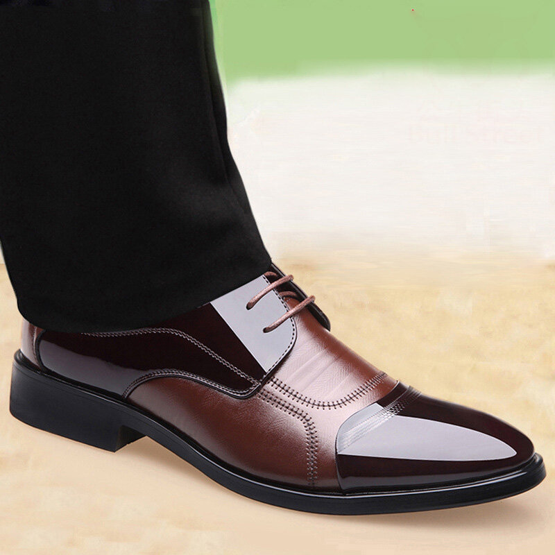 Ddong-zapatos de vestir de negocios para hombre, calzado plano, transpirable, informal, suave, con cremallera, Oxford, de alta calidad, novedad, Primavera, 5