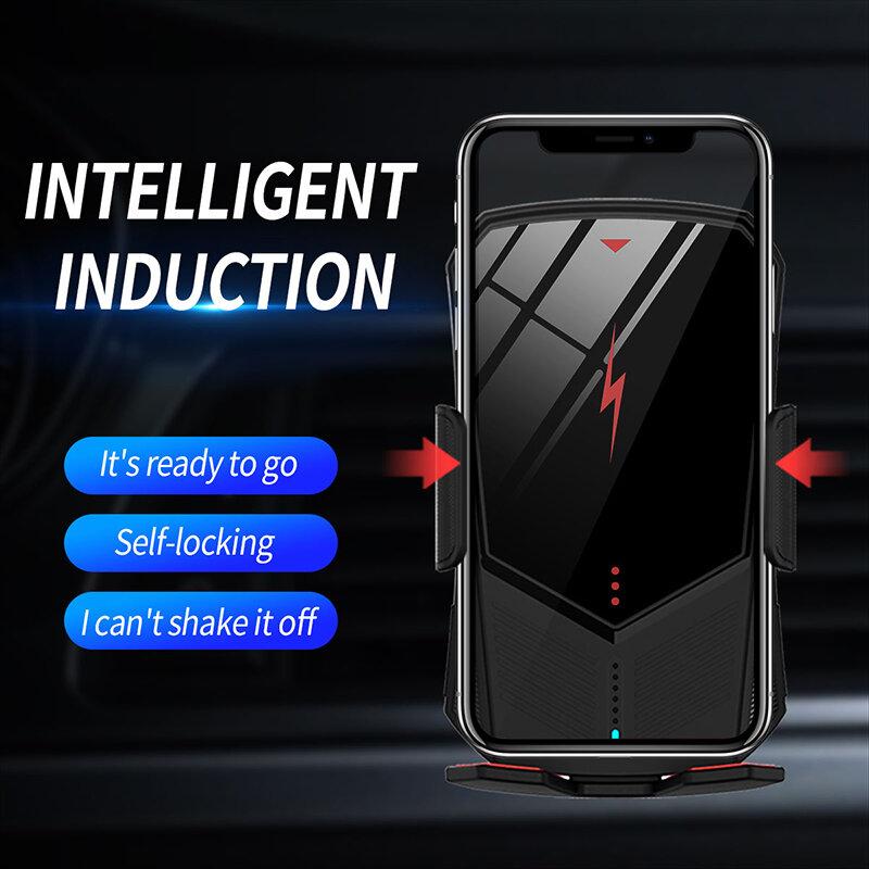 Magnetische Qi Drahtlose Auto Ladegerät 360 Grad Dreh Automatische Sensing Ladegerät Halter Für iPhone 12 Por Max XS Xiaomi 11 samsung
