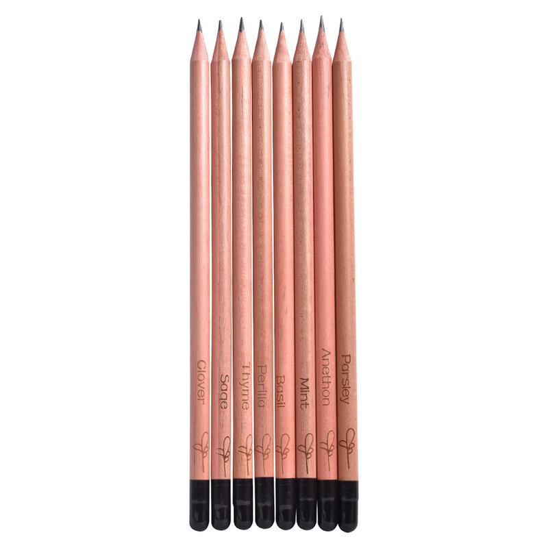 8 Buah Set Pensil Perata Ide untuk Menumbuhkan Pensil Mini DIY Tanaman Pot Desktop