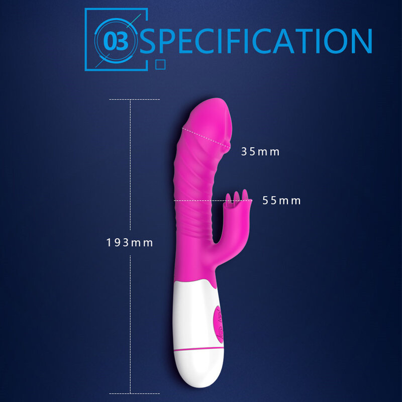 Dildo di ricarica USB vibratore di coniglio massaggiatore clitorideo vaginale masturbatore femminile prodotto Fidget giocattoli erotici per donne adulti 18 negozio