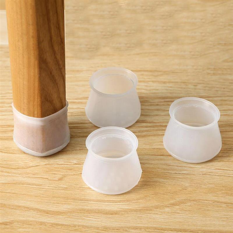 4/8/12/16PCS Table Chair Legs Silicone Caps Funiture Feet Protector Covers Non-slip Table Leg Caps Foot Protection Bottom Covers