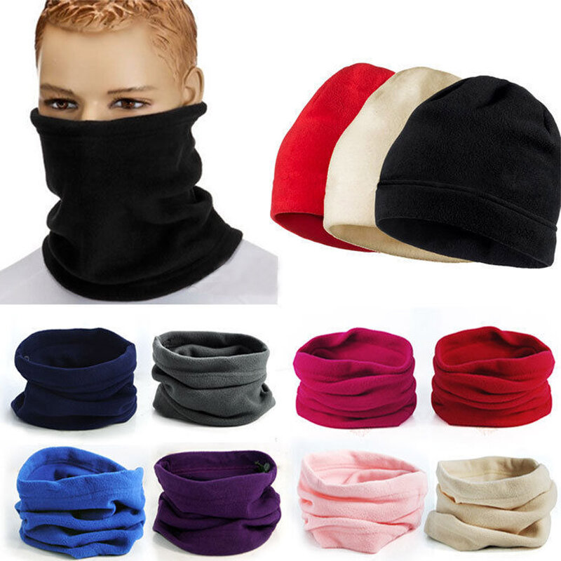 2020แหวนผ้าพันคอคอใบหน้าฝาครอบ Headband ถัก3D ผ้าพันคอผ้าพันคอหน้าปก Tubular Unisex ฤดูหนาว Bonnet Beanie