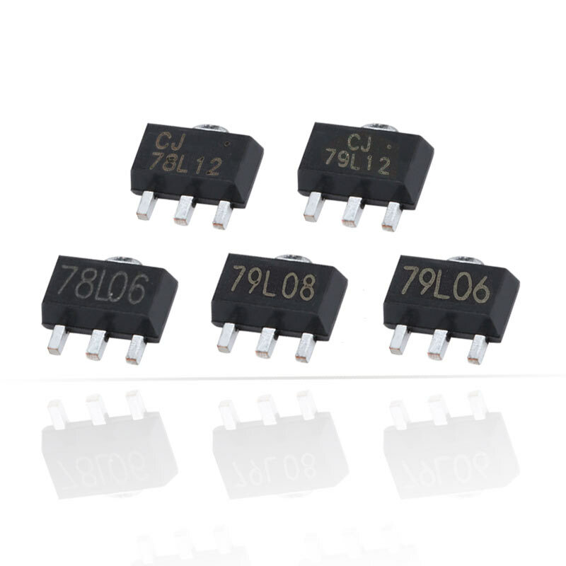 Transistor regulador de voltaje positivo, CJ79L05, 5V, CJ79L06, 6V, CJ79L08, 8V, CJ79L12, 12V, CJ78L05, CJ78L06, triodo SOT-89 IC, 10 Uds.