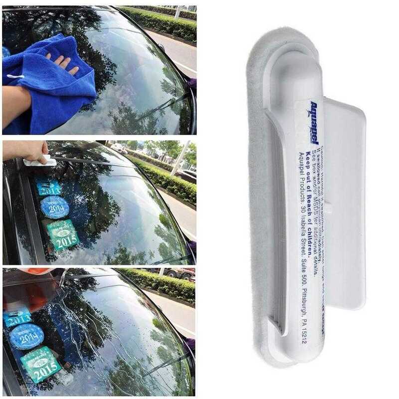 العالمي غير مرئية البلاستيك Aquapel الزجاج الأمامي للسيارة المياه المطر طارد ممسحة الزجاج F9K7 ، 1 قطعة