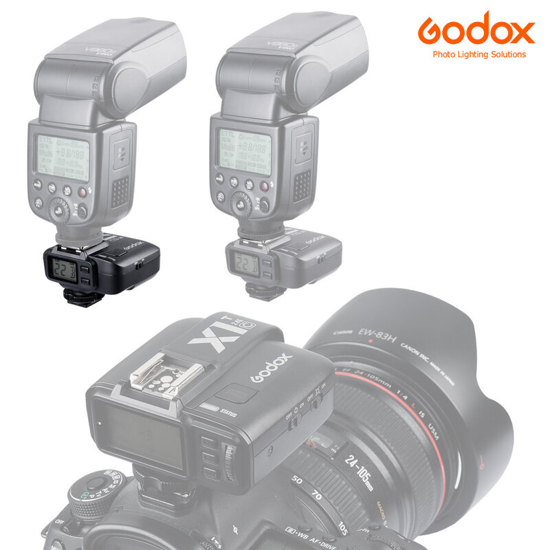 Godox X1R-C/X1R-N/X1R-S ttl 2.4g wirelss 플래시 수신기 X1T-C/n/s xpro-c/n/s 트리거 캐논/니콘/소니 dslr 스피드 라이트