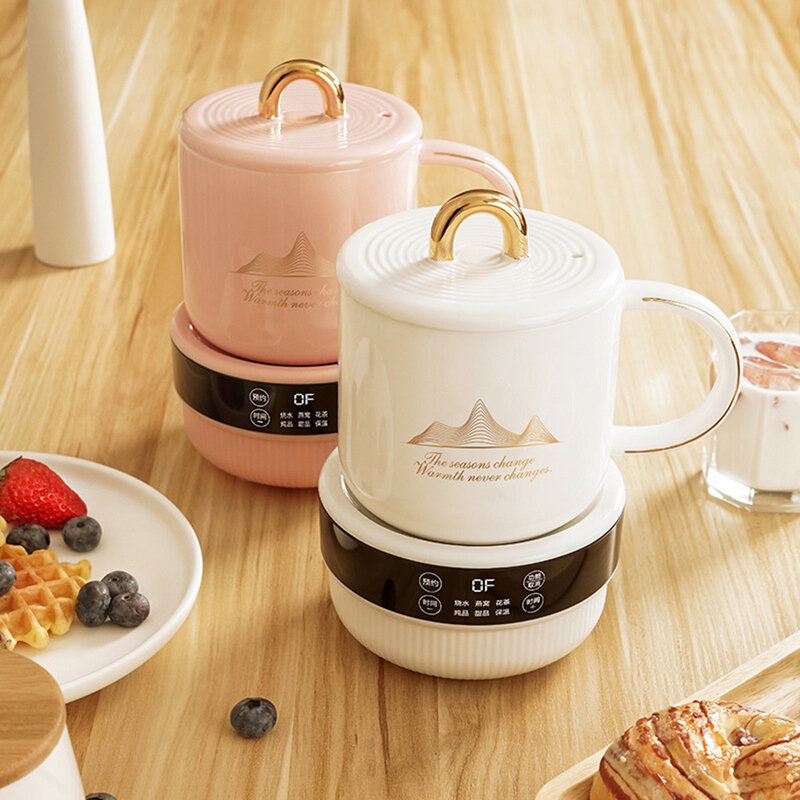 Mini split heating cup household multifunctional electric stew cup office ceramic health electric heating cup