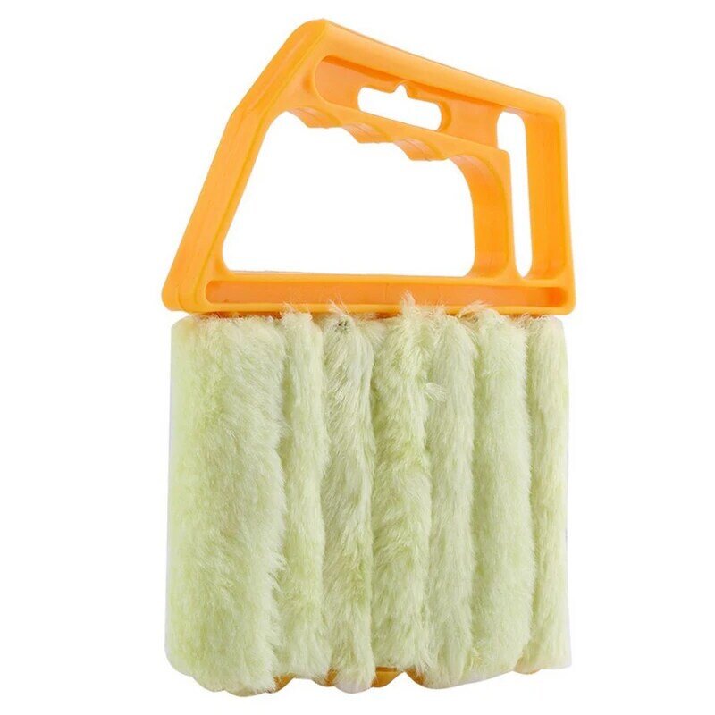 Cepillo de microfibra útil para limpieza de ventanas, limpiador de plumero de aire acondicionado con paño de limpieza de hoja ciega veneciana lavable, 40P