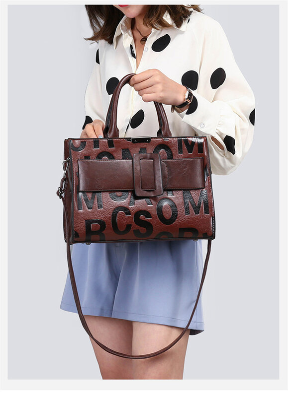 Moda lettera cintura borse borse di lusso leggere per borse da donna lettera Designer spalla borse a tracolla da donna di alta qualità