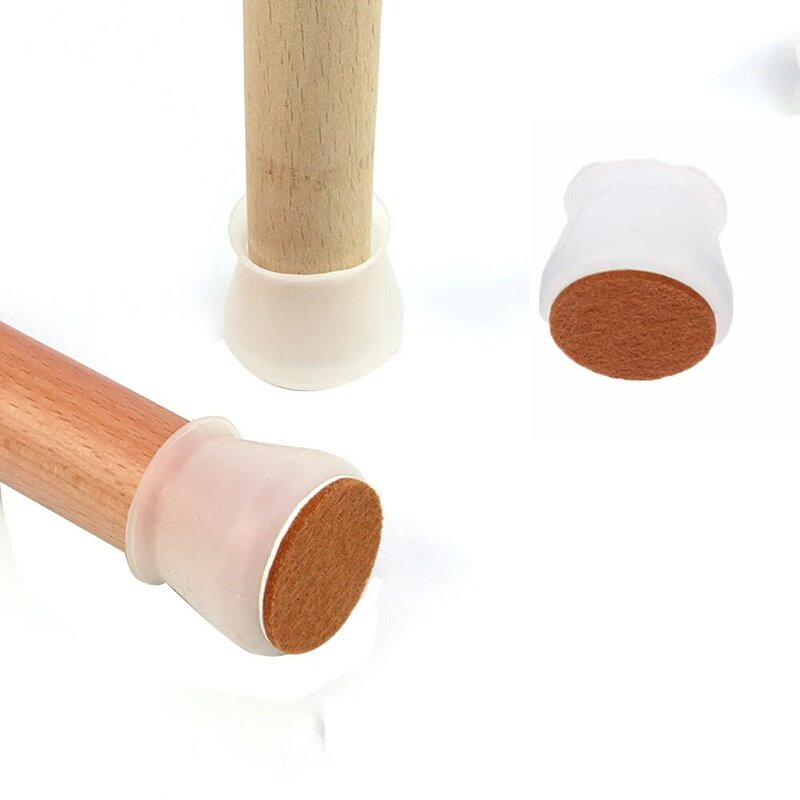 PVC Furnitur Penutup Pelindung Kaki Meja Bantalan Kaki Pelindung Lantai untuk Kursi Kaki Perlindungan Lantai Anti-selip Kaki Meja