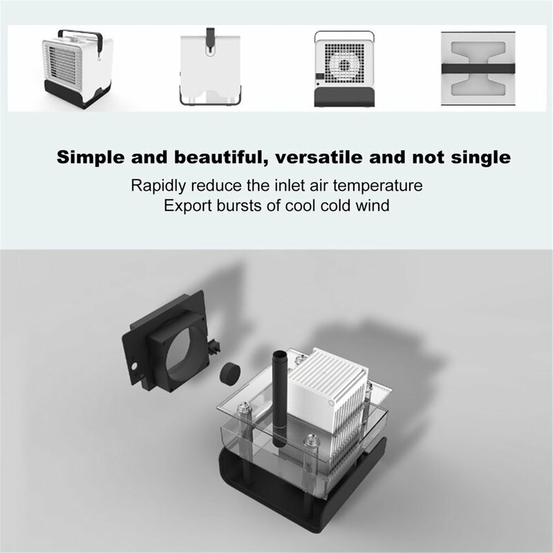 Mini Anione Aria Condizionata Ventilatore di Raffreddamento Del Desktop Ufficio di Refrigerazione Mini Condizionatore D'aria Fredda Ventola Di Raffreddamento per la Camera Da Letto di Casa