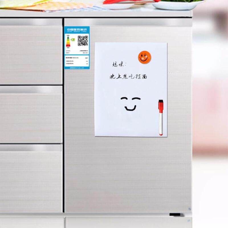 Гибкая магнитная доска для рисования на холодильник, белая доска для рисования, маркер для записывать сообщение, маркер для записи
