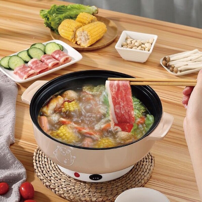 3L-4L Multifunctional Household Electric Boiler Electric Steamer Wok Student Dormitory Non-stick Electric Hot Pot 220v