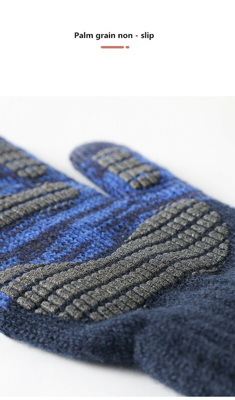 Перчатки для сенсорных экранов зимние шерстяные вязаные мужские перчатки женские теплые варежки для улицы вождения защита от холода перча...