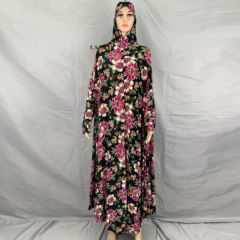 Vestido largo de oración de Arabia Saudita, ropa islámica para mujer, Burqa, Abaya africana, holgada, Ramadán, 1 ud.
