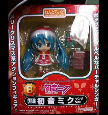 10cm Kawaii Christmas gril dolls Anime miku Sakura Action Figures Toys Girls dolls PVC Figure Model Toys Gift